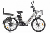 Электровелосипед GREEN CITY e-ALFA LUX Серебристый