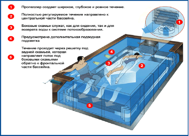 Что такое бассейн с противотоком? – статьи на сайте компании Симфония Отдыха в Москве