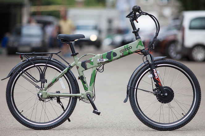 Электровелосипед (Велогибрид) Eltreco Patrol Кардан 28 Камуфляж 350w (36V/ 10,4Ah)