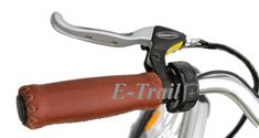 Левая тормозная рукоятка Tektro c кнопкой управления дисплеем электровелосипеда Allegro 