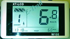 Значения на дисплее во время движения со скоростью пешехода