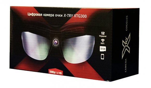 Цифровая камера очки X-TRY XTG300 HD 1080P WIFI 594200