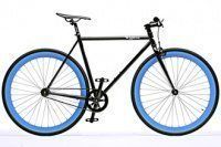 The Bravo Pure Fix. Глянцевый черный с голубыми ободами