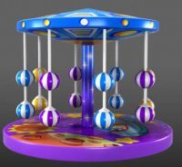 Игровой элемент "НЛО" с электродвигателем