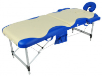 Массажная кушетка складной алюминиевый Med-Mos JFAL01A 2-х секционный