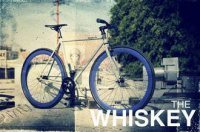 The Whiskey Pure Fix. Серая рама с синими ободами.