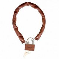 Парковочная цепь с чехлом из кожи Парковочная цепь с чехлом из кожи