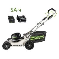 Аккумуляторная самоходная газонокосилка GreenWorks 82V Commercial 46 см