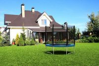 DIAMOND FITNESS External 6ft (183 см) Батут с защитной сеткой (лестница в комплекте)