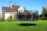 DIAMOND FITNESS External 12ft (366 см) Батут с защитной сеткой (лестница в комплекте)