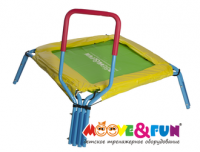 Батут 36 с ручкой, квадратный