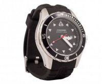 Часы Cressi водонепроницаемые Manta LUX черные Часы Cressi водонепроницаемые Manta LUX черные