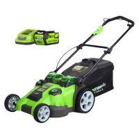 Аккумуляторная газонокосилка GreenWorks Twin Force G-MAX 40V 49 см
