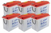 Комплект тяговых аккумуляторов 6-GFM-120 (72V120A/H C20) (c жидким электролитом)