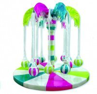 Игровой элемент "Кокосовая пальма" с электродвигателем (желто/зеленая, розово/белая)