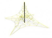 Снежинка М Желтая