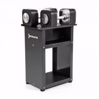 ГАНТЕЛИ НАБОРНЫЕ IRONMASTER 34 КГ, 1 ПАРА, С ПОДСТАВКОЙ