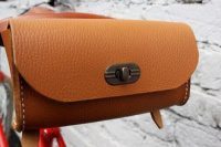 Ретро бардачок для велосипеда из натуральной кожи