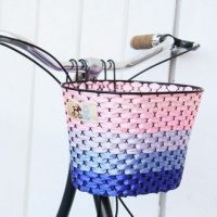 Велосипедная корзина с алюминиевой основой (различные расцветки)