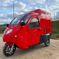 Трицикл грузовой GreenCamel Тендер E1200 (72V 2500W) кабина, BOX, понижающая Трицикл грузовой GreenCamel Тендер E1200 (72V 2500W) кабина, BOX, понижающая