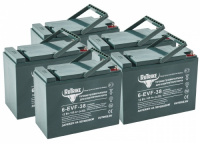 Комплект гелевых тяговых аккумуляторов RuTrike 6-EVF-38 АКБ