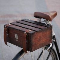 Деревянная корзина для велосипеда Деревянная корзина для велосипеда