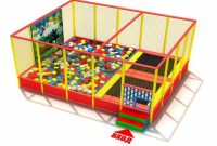 Детский батутный комплекс на 2 батута+поролоновая яма+стенка скалодром Альпинист