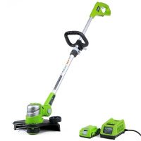 Аккумуляторный триммер Greenworks Deluxe G-24V 30см (Комплект) Аккумуляторный триммер Greenworks Deluxe G-24V 30см (Комплект)