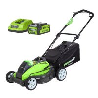Аккумуляторная газонокосилка GreenWorks G-MAX 40V 45 см Set