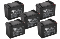 Комплект тяговых гелевых аккумуляторов RuTrike 6-EVF-45 (60V 45A/H C3) АКб
