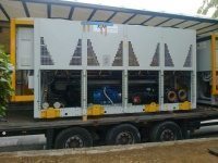 Холодильная установка б/у контейнерного типа LCAEZ-1102 BT, в комплекте с конденсатором воздушного охлаждения (моноблок).