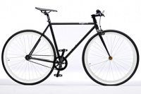 The Mike Pure Fix. Матовая черная рама с белыми ободами.