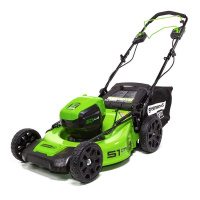 Аккумуляторная самоходная газонокосилка GreenWorks Pro 60V Max-Volt 51 см