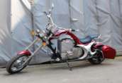 Электромотоцикл GreenCamel Chopper C200, 72V 3000W R15, Цвет: Красный