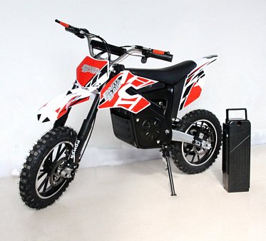 Электромотоцикл GreenCamel Dirt Bike DB300, 36V 800W R14 быстросъемная батарея 