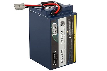 Литиевый тяговый аккумулятор Gelbert LiFePO4 (48V/24Ah/30А/1,152Wh) BT/Display 0000185