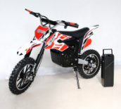 Электромотоцикл GreenCamel Dirt Bike DB300, 36V 800W R14 быстросъемная батарея, Цвет: Красный 