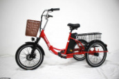 Электровелосипед GreenCamel Трайк-20 (R20 500W 48V15Ah) Складной Цвет: красный