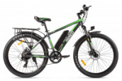 Электровелосипед Eltreco XT-750 (350W 36V/10,4Ah) 2019 (Цвет: Черно-зеленый)