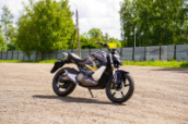 Электромотоцикл WHITE SIBERIA SUPER SOCO TS STREET HUNTER(Цвет:Серый)