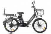 Электровелосипед GREEN CITY e-ALFA LUX темно-серый