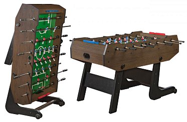 Игровой стол - футбол складной "Maccabi" (140x75x89, венге) 51.117.05.2