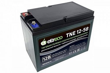 Тяговый аккумулятор Eltreco TNE12-58 (12V52A/H C3) 