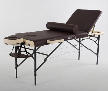 Складной массажный стол ErgoVita Master Alu Plus коричневый+кремовый ASK172511