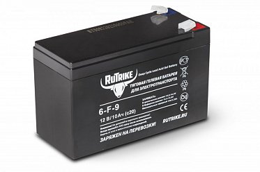 Тяговый гелевый аккумулятор RuTrike 6-F-9 (12V10A/H C20) Rut4578