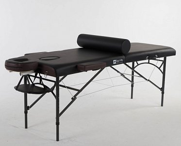 Складной массажный стол ErgoVita Master Alu черный+коричневый ASK172503