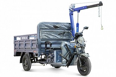 Грузовой электротрицикл Rutrike D4 NEXT 1800 60V1200W с краном для поднятия грузов  022761