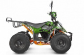 Детский электроквадроцикл Voltrix Hornet 36V800W (Цвет: зеленый камуфляж / оранжевая рама)