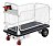 Электротележка с бортами HG-1050 (400кг) 