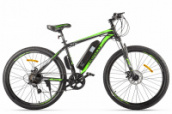 Электровелосипед (Велогибрид) Eltreco XT 600 Limited edition (Цвет: черно-зеленый)